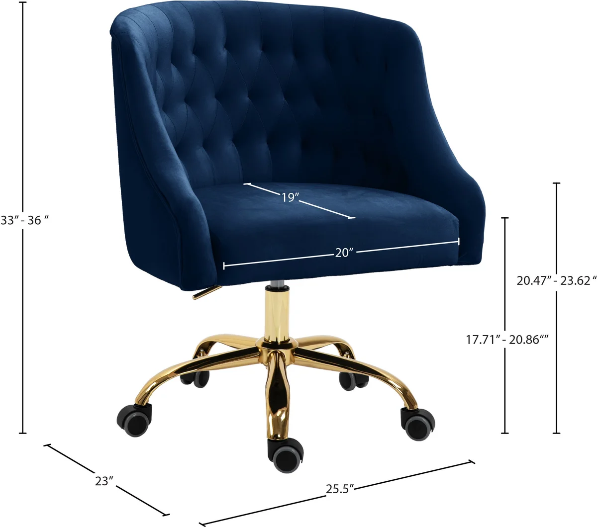 Arden - Office Chair - Navy