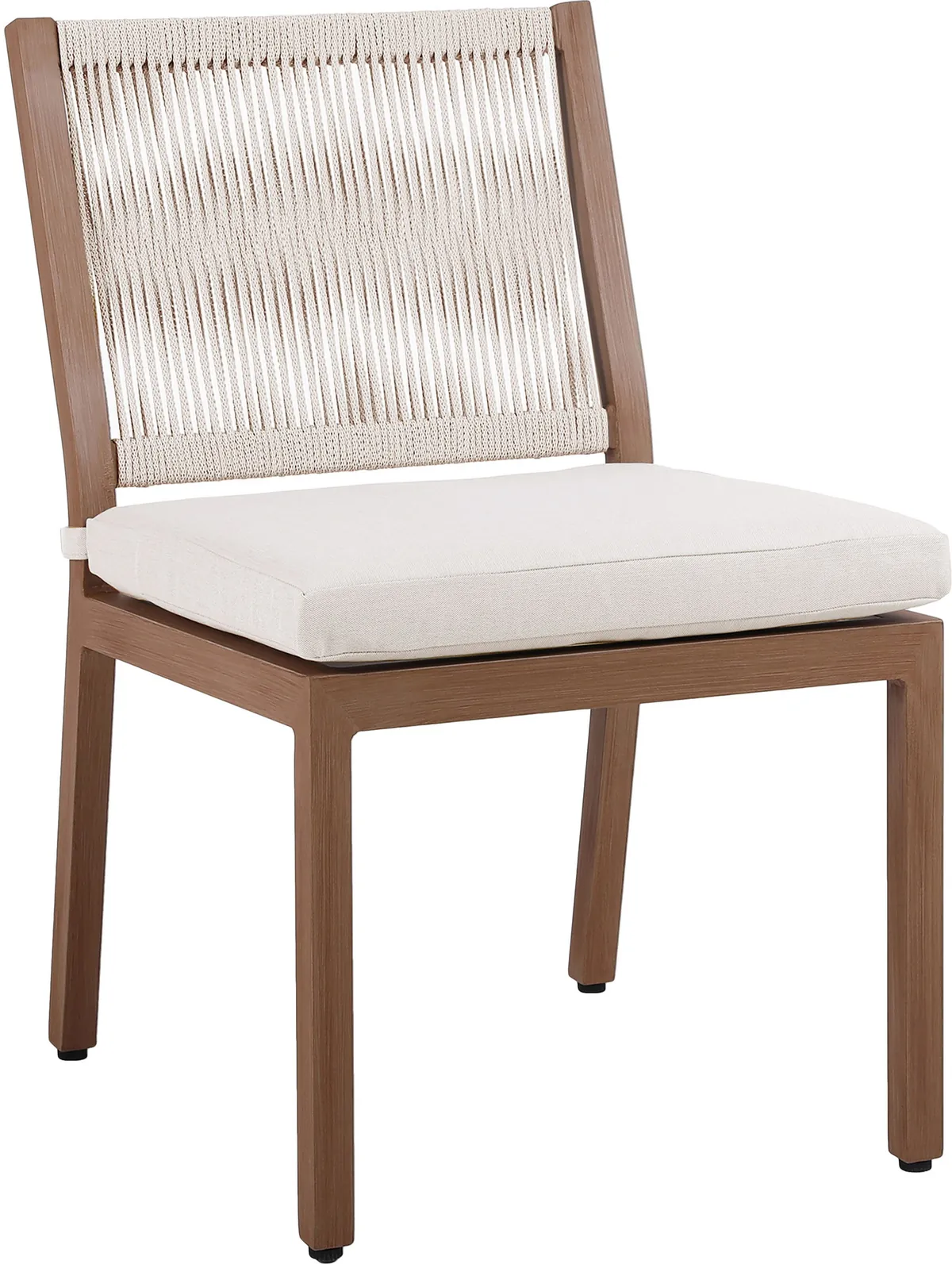 Maui - Water Resistant Outdoor Patio Dining Side Chair (Set of 2) - Cream
