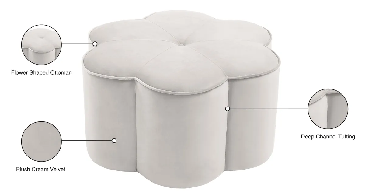 Daisy - Ottoman - Cream