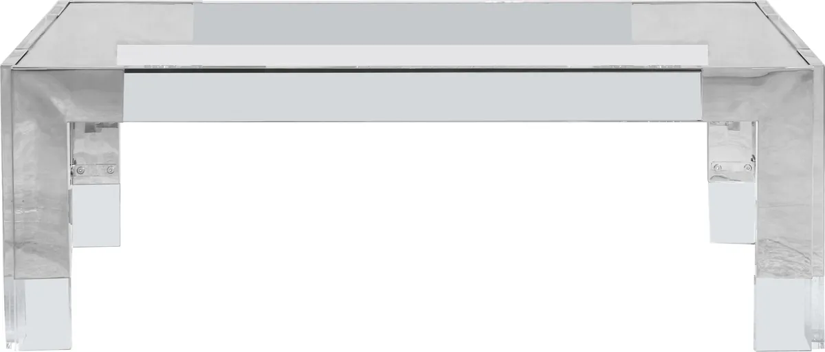 Casper - Coffee Table - Pearl Silver - Steel