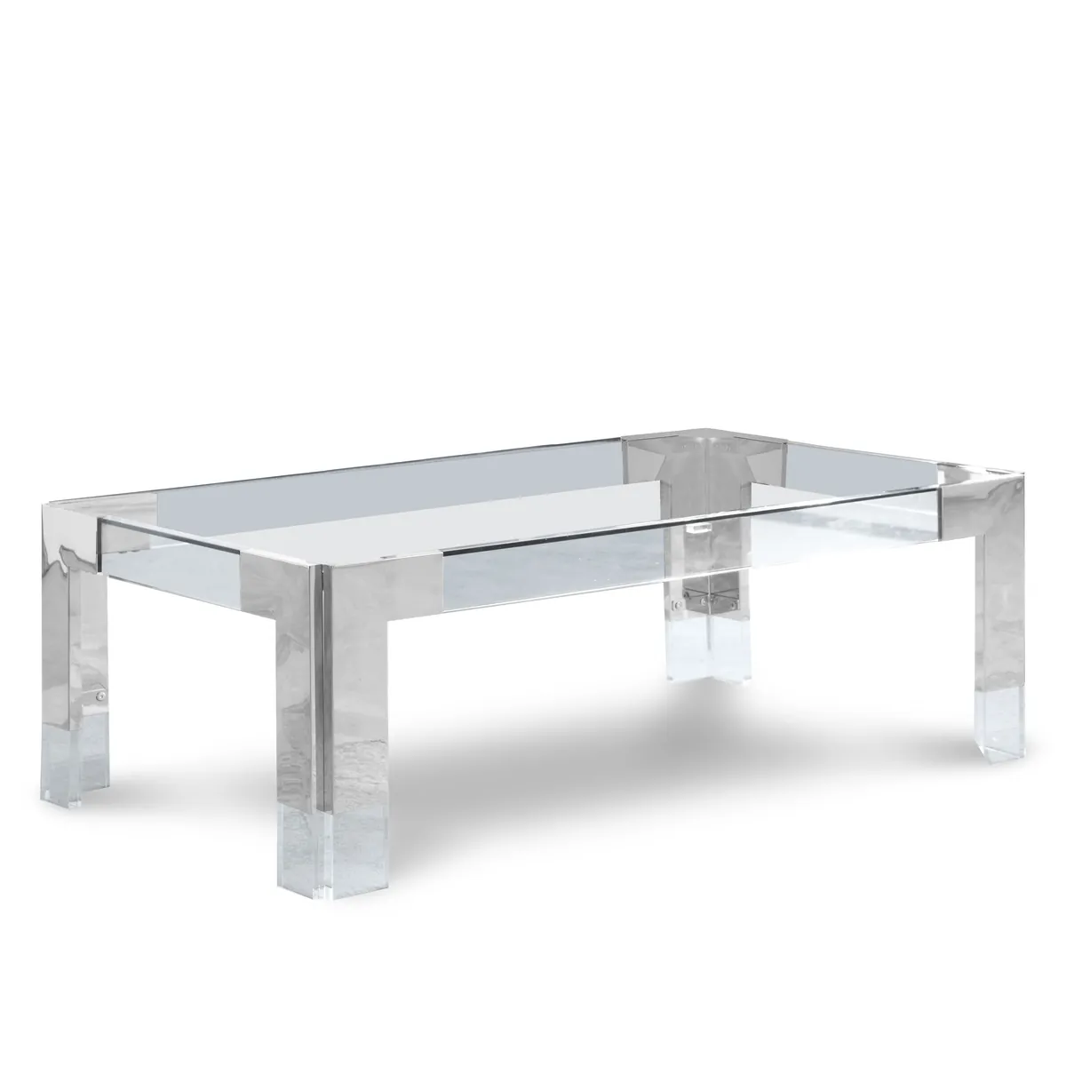 Casper - Coffee Table - Pearl Silver - Steel