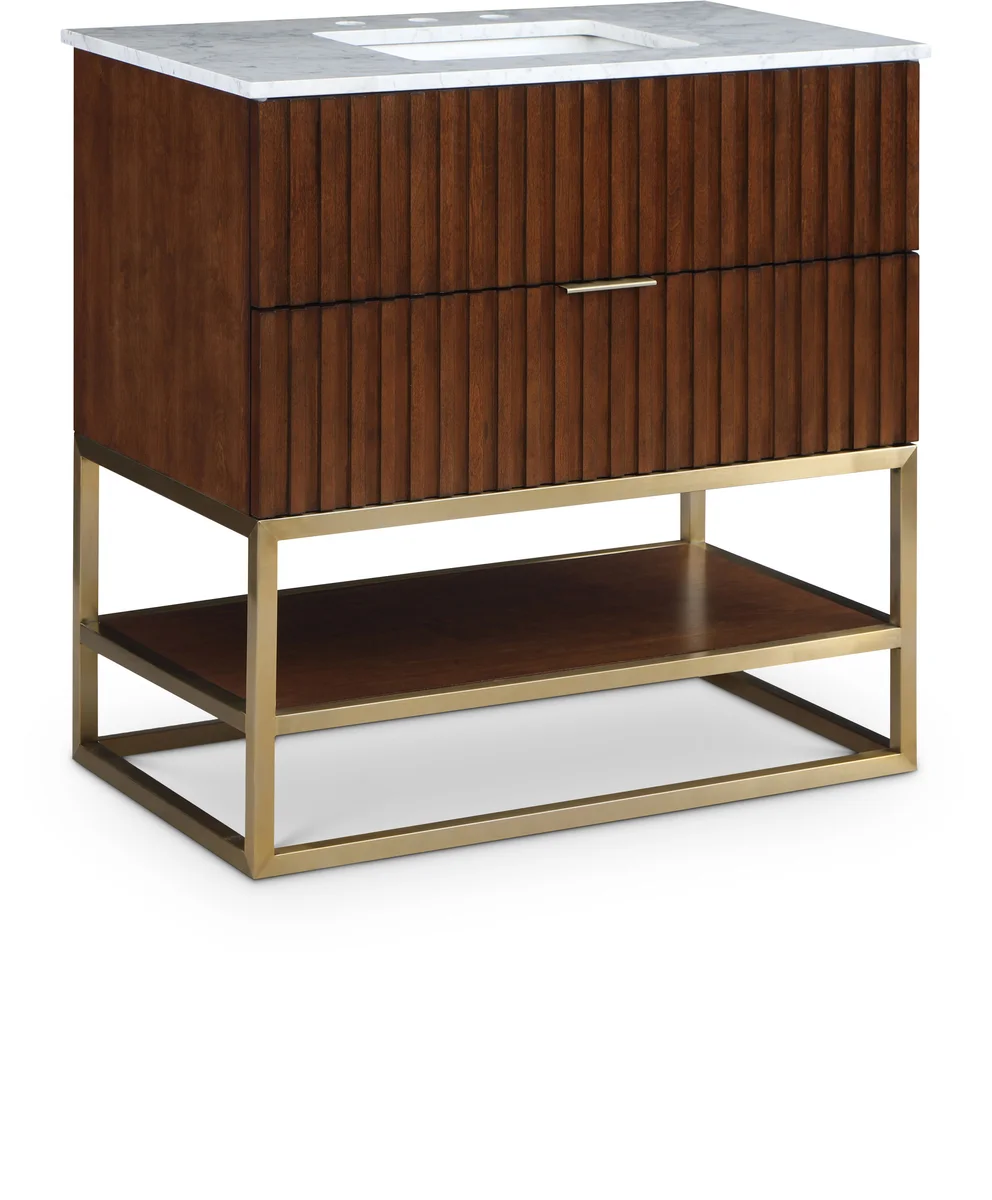Monad - 36" Bathroom Vanity - Walnut