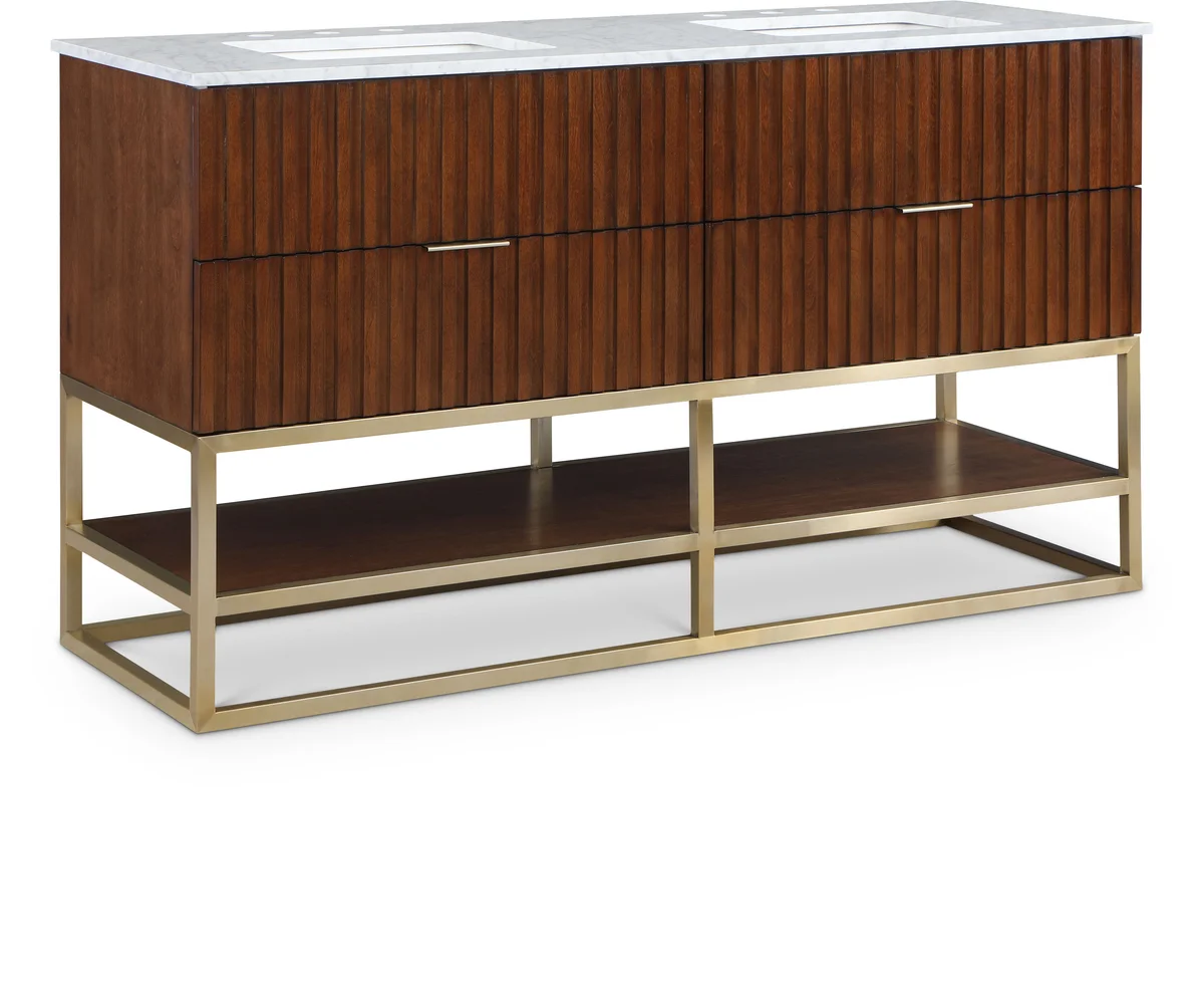 Monad - 60" Bathroom Vanity - Walnut
