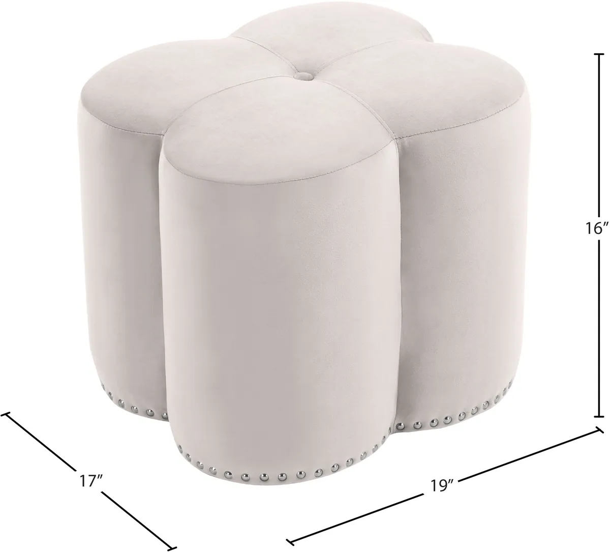 Clover - Ottoman - Cream