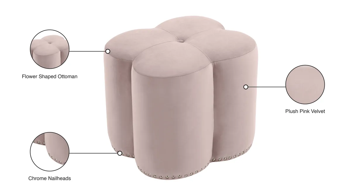 Clover - Ottoman - Pink