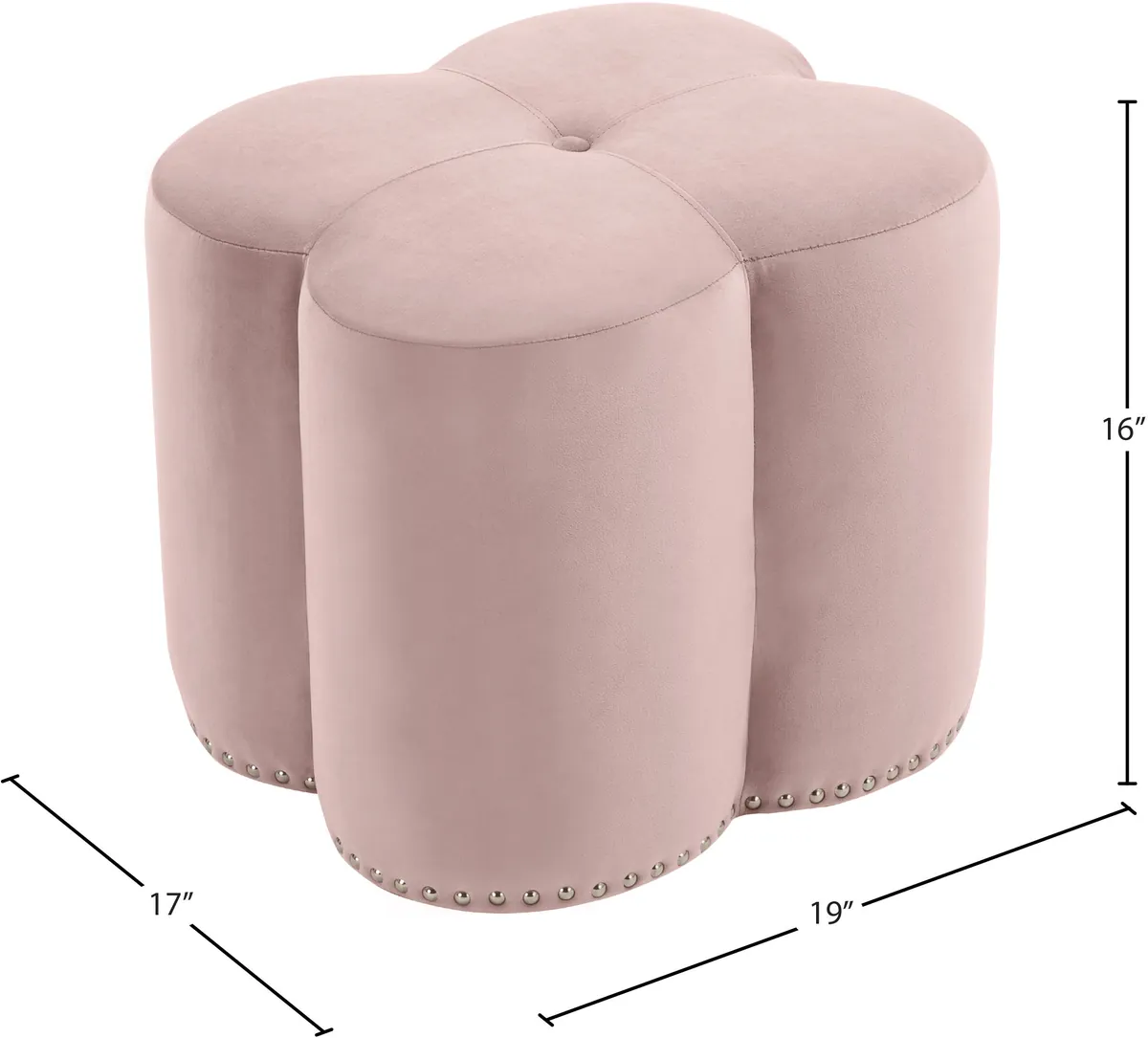 Clover - Ottoman - Pink