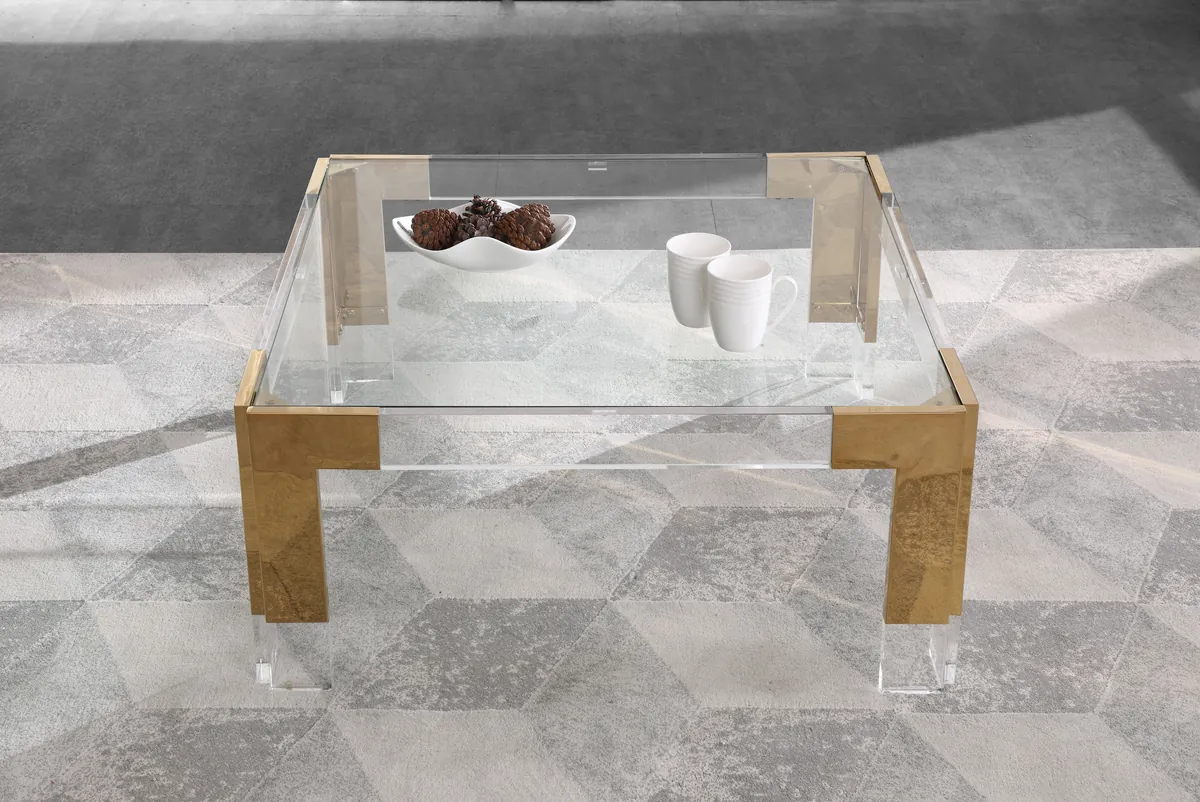 Casper - Coffee Table - Rich Gold - Steel