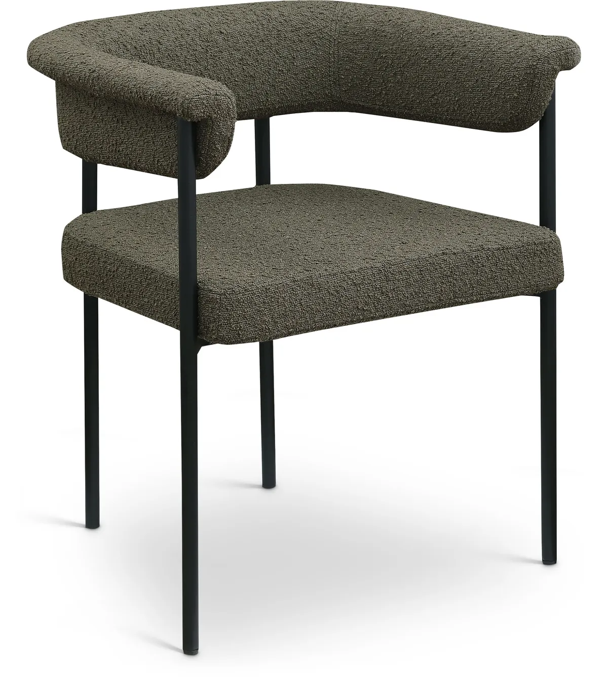 Malin - Boucle Dining Chair (Set of 2) - Olive