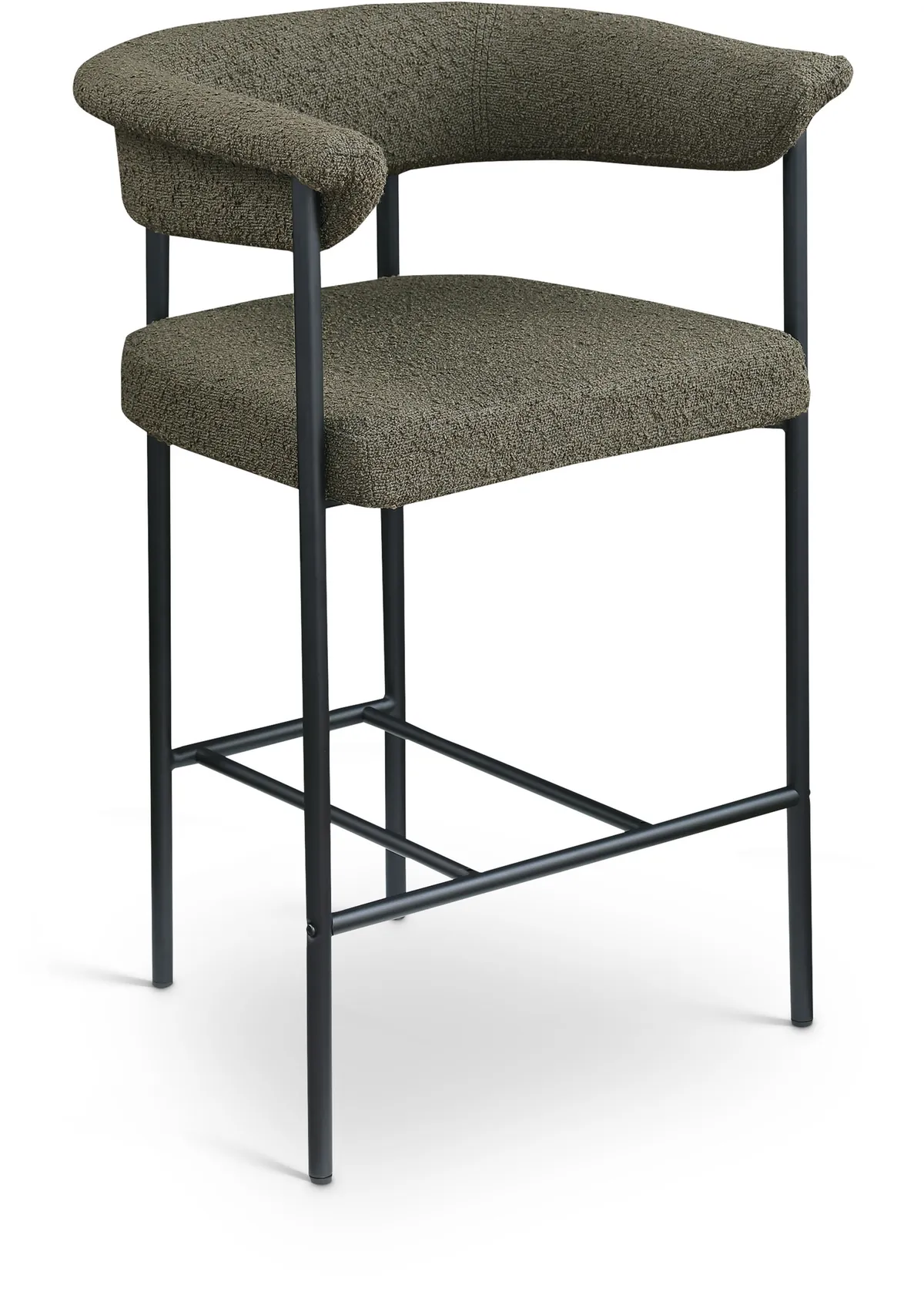 Malin - Boucle Counter Stool (Set of 2) - Olive