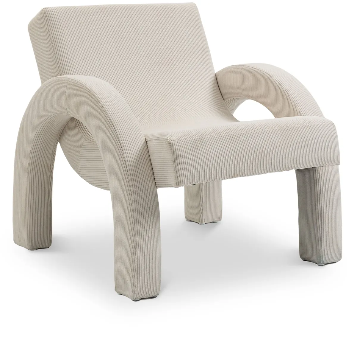 Corduroy - Accent Chair - Cream