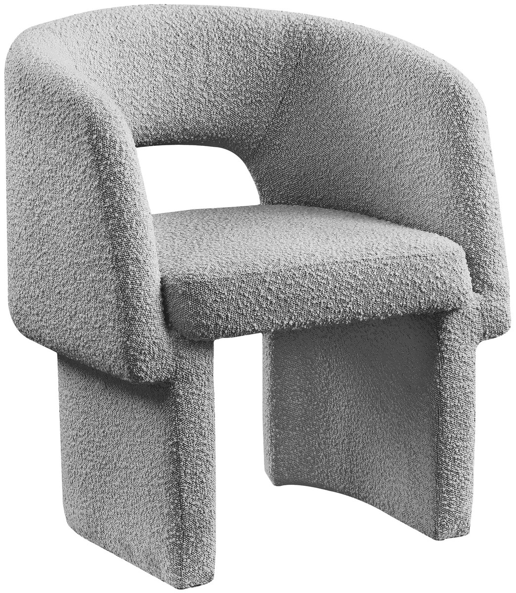 Emmet - Boucle Dining Chair / Accent Chair - Gray