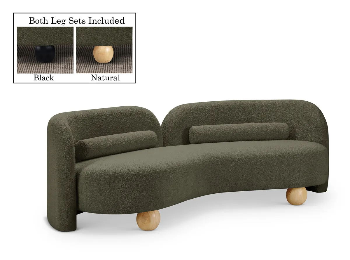 Daphne - Boucle Sofa - Olive