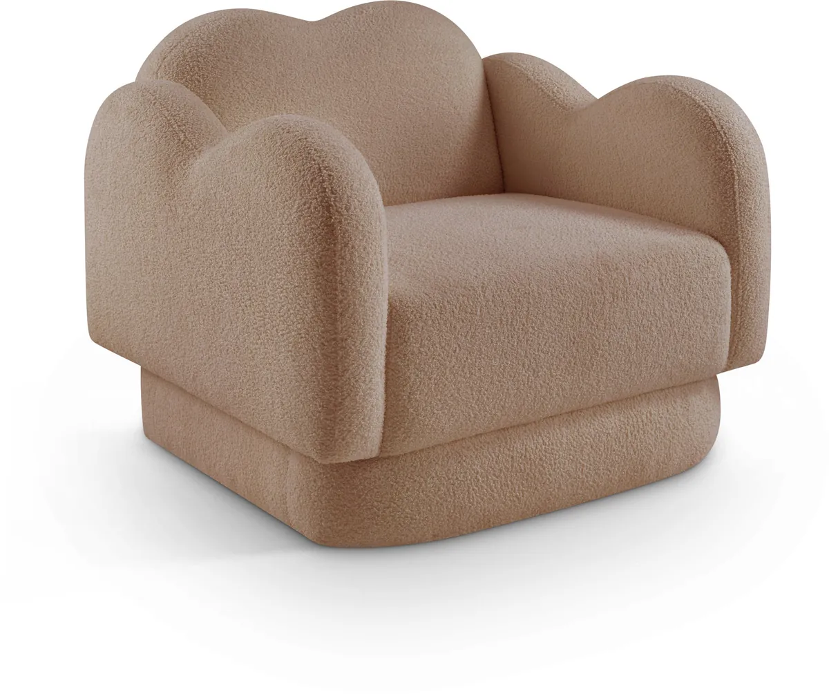 Bloom - Teddy Fabric Chair - Beige