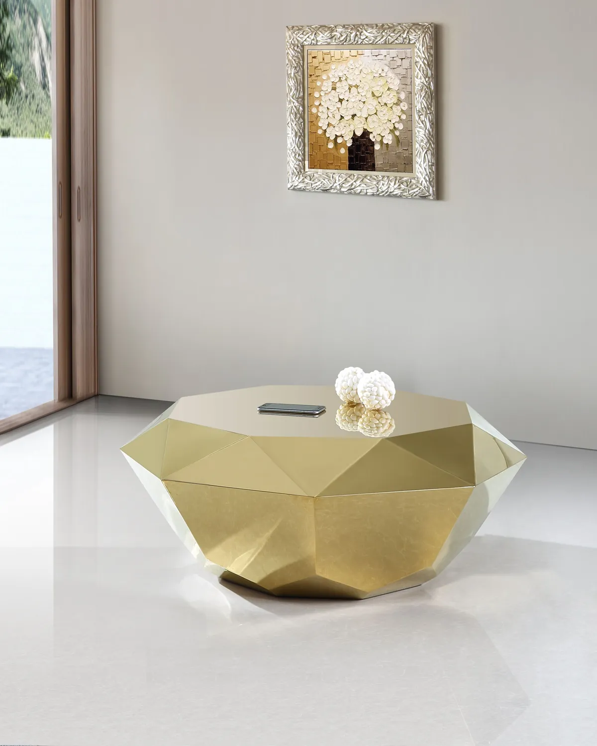 Gemma - Coffee Table - Gold - View 2