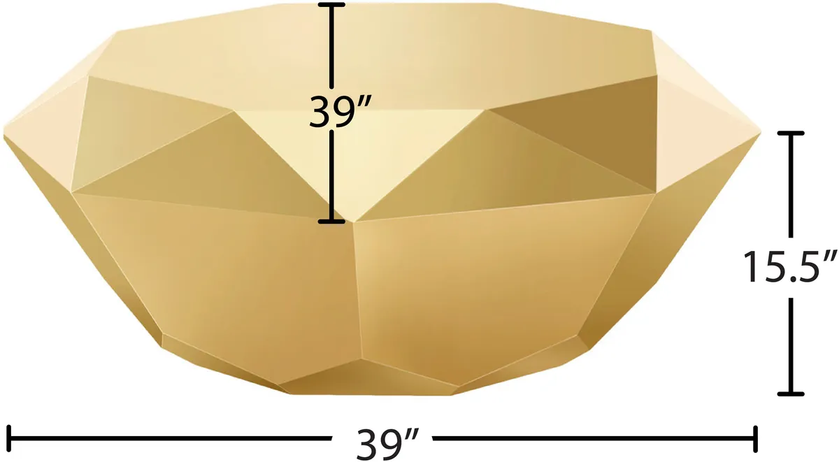 Gemma - Coffee Table - Gold