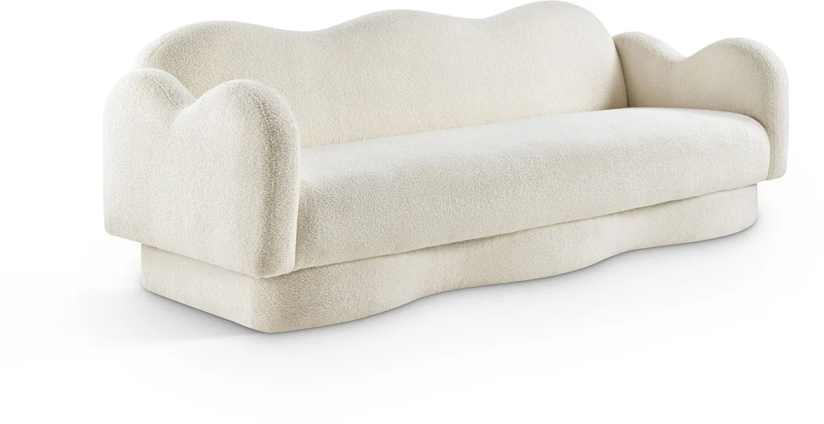 Bloom - Teddy Fabric Sofa - Cream