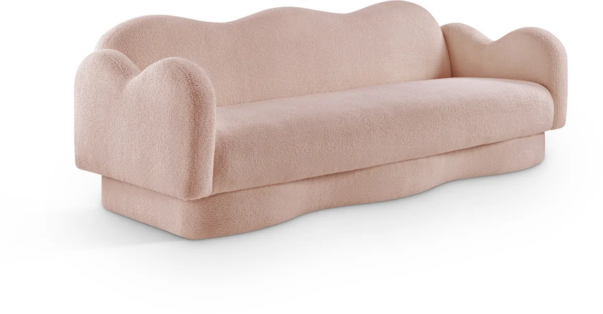 Bloom - Teddy Fabric Sofa - Pink