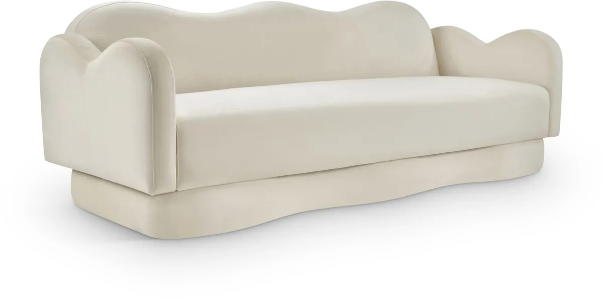 Bloom - Velvet Sofa - Cream