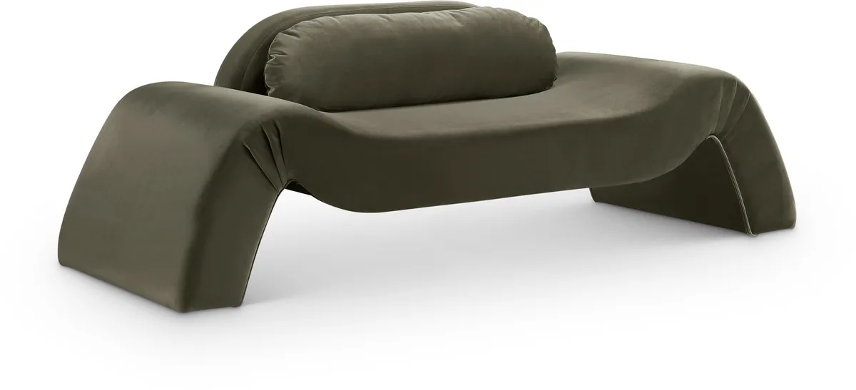 Austin - Velvet Loveseat - Green