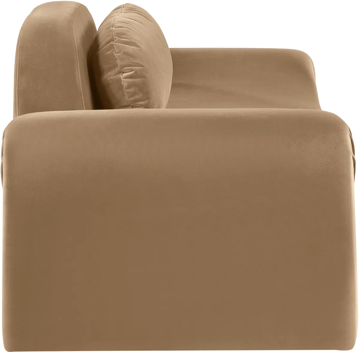 Austin - Velvet Loveseat - Beige - View 2