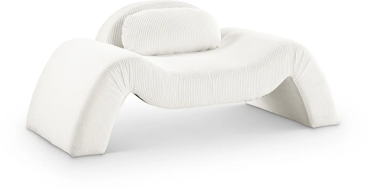 Austin - Corduroy Accent Chair - Cream