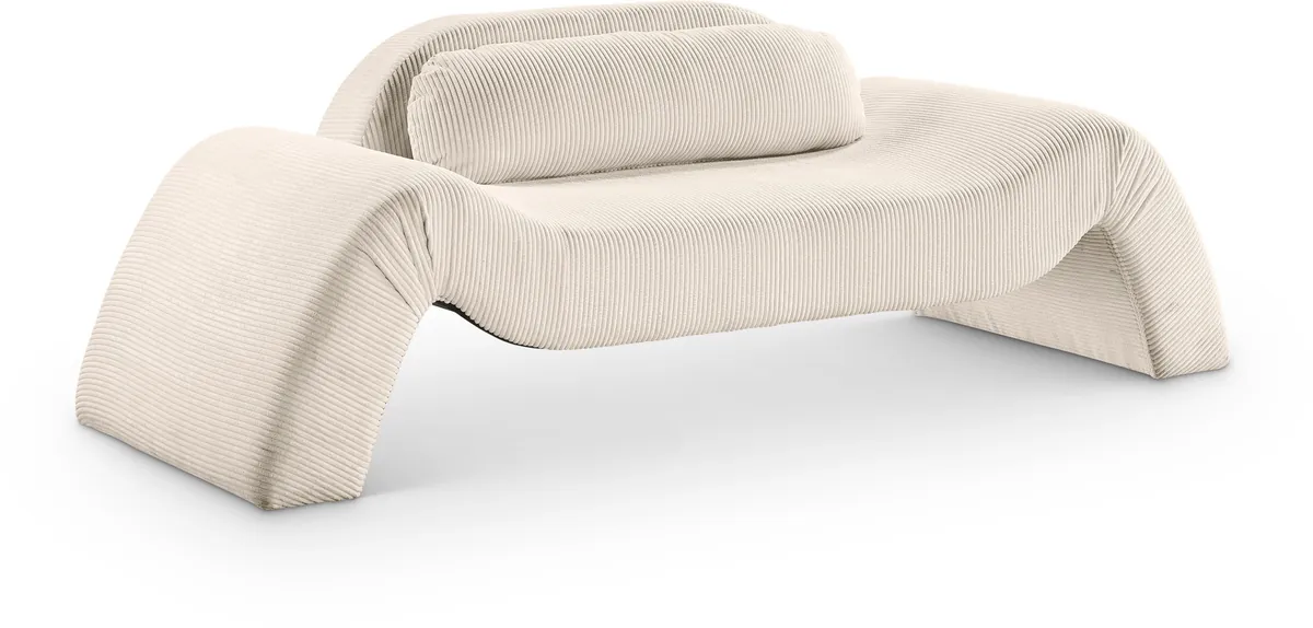 Austin - Corduroy Loveseat - Beige