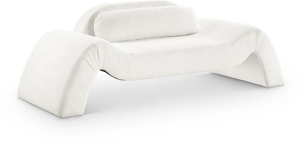 Austin - Corduroy Loveseat - Cream