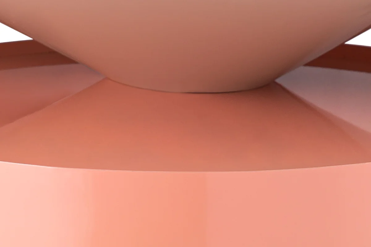 Damon - Coffee Table - Pink - Metal