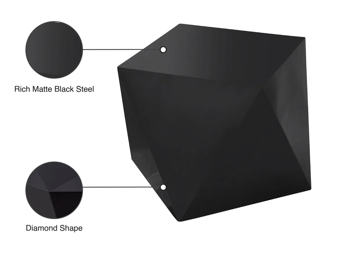 Gemma - End Table - Matte Black