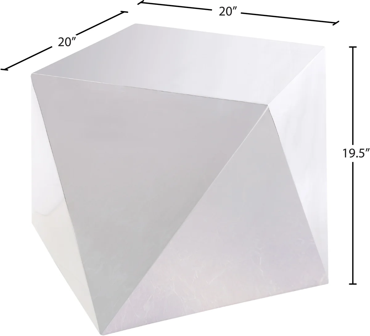 Gemma - End Table - Silver