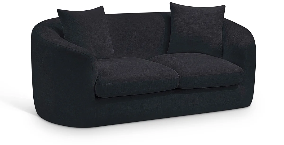 Penelope - Loveseat - Black