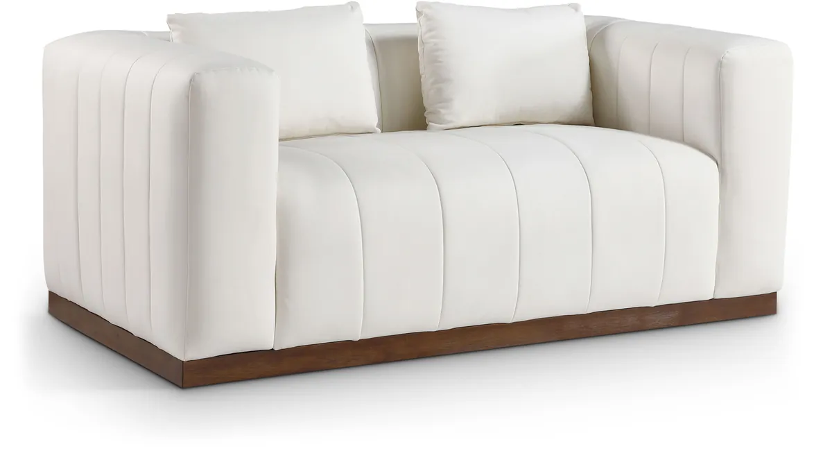 Mallina - Loveseat - Cream