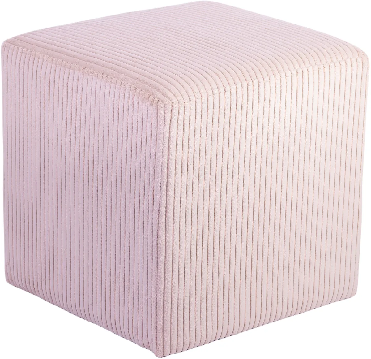 Roy - Microsuede Ottoman / Stool - Pink