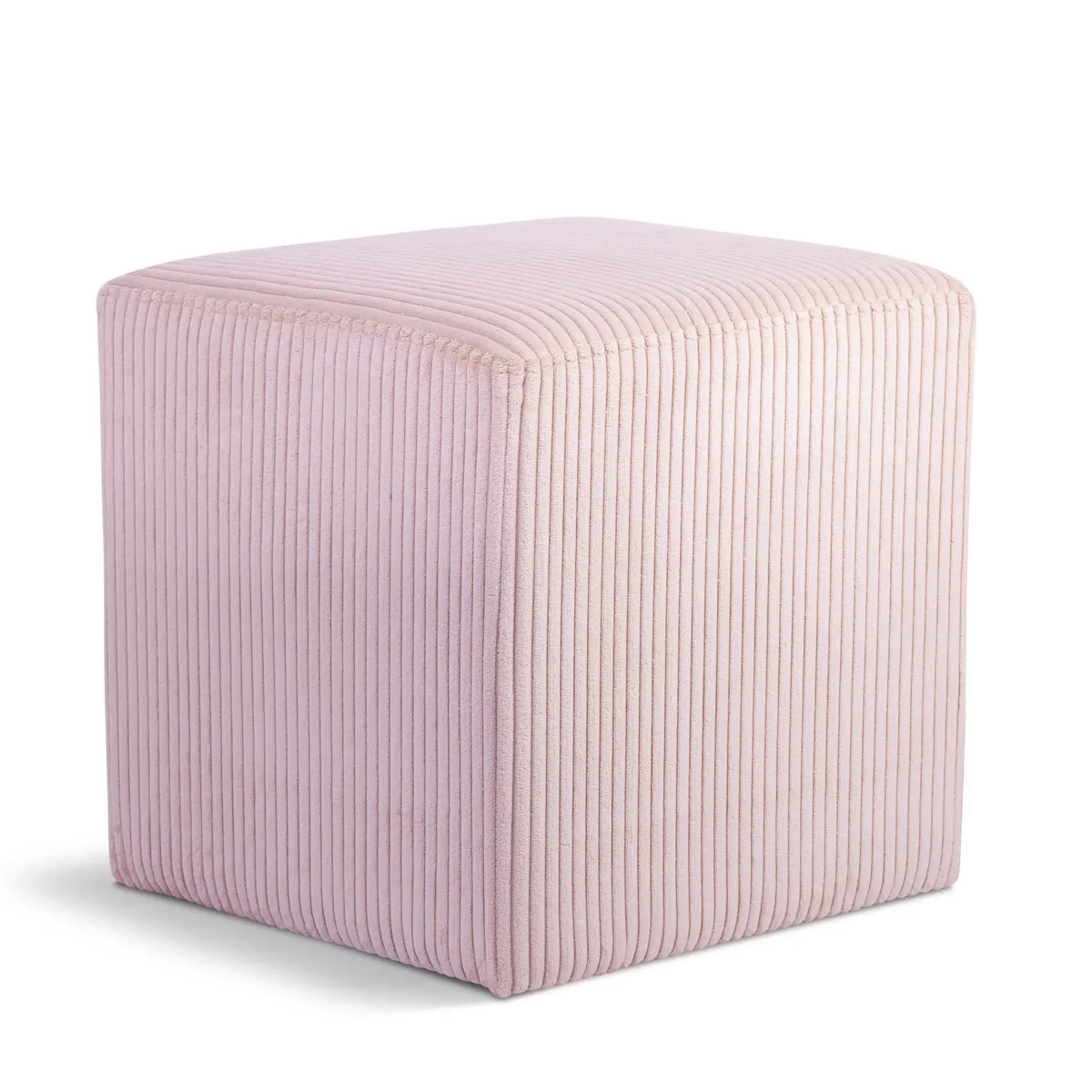 Roy - Microsuede Ottoman / Stool - Pink