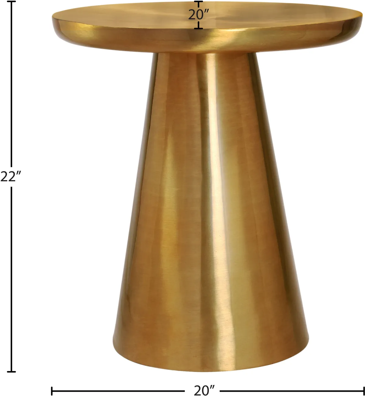 Martini - End Table - Gold