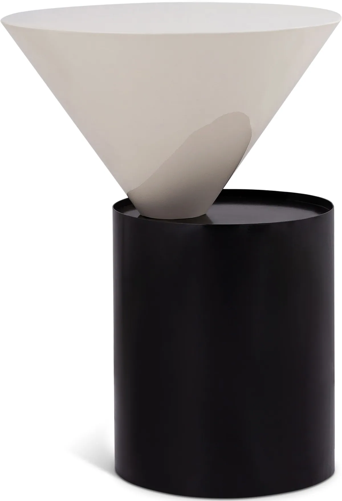 Damon - End Table - Matte Black - Metal