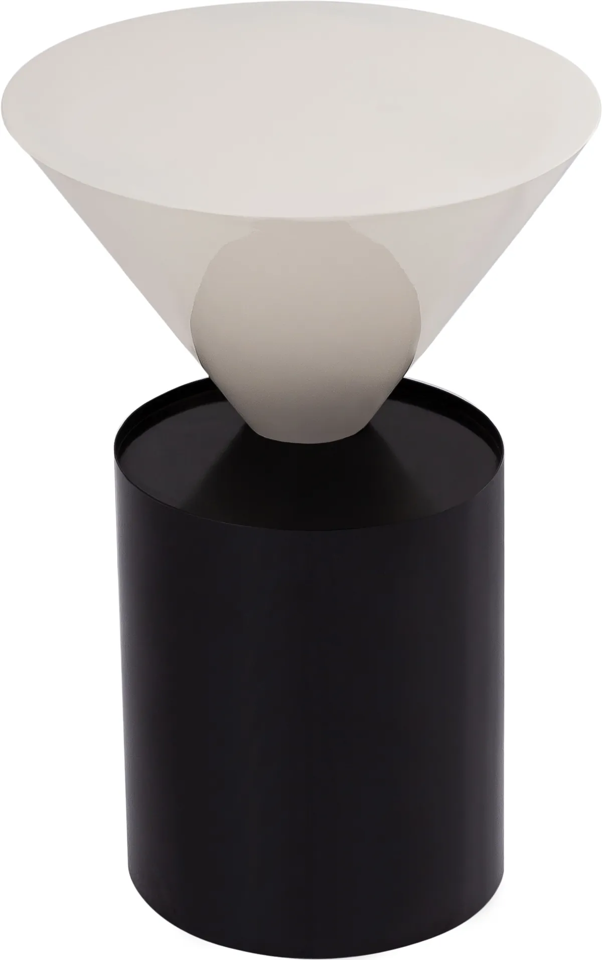 Damon - End Table - Matte Black - Metal