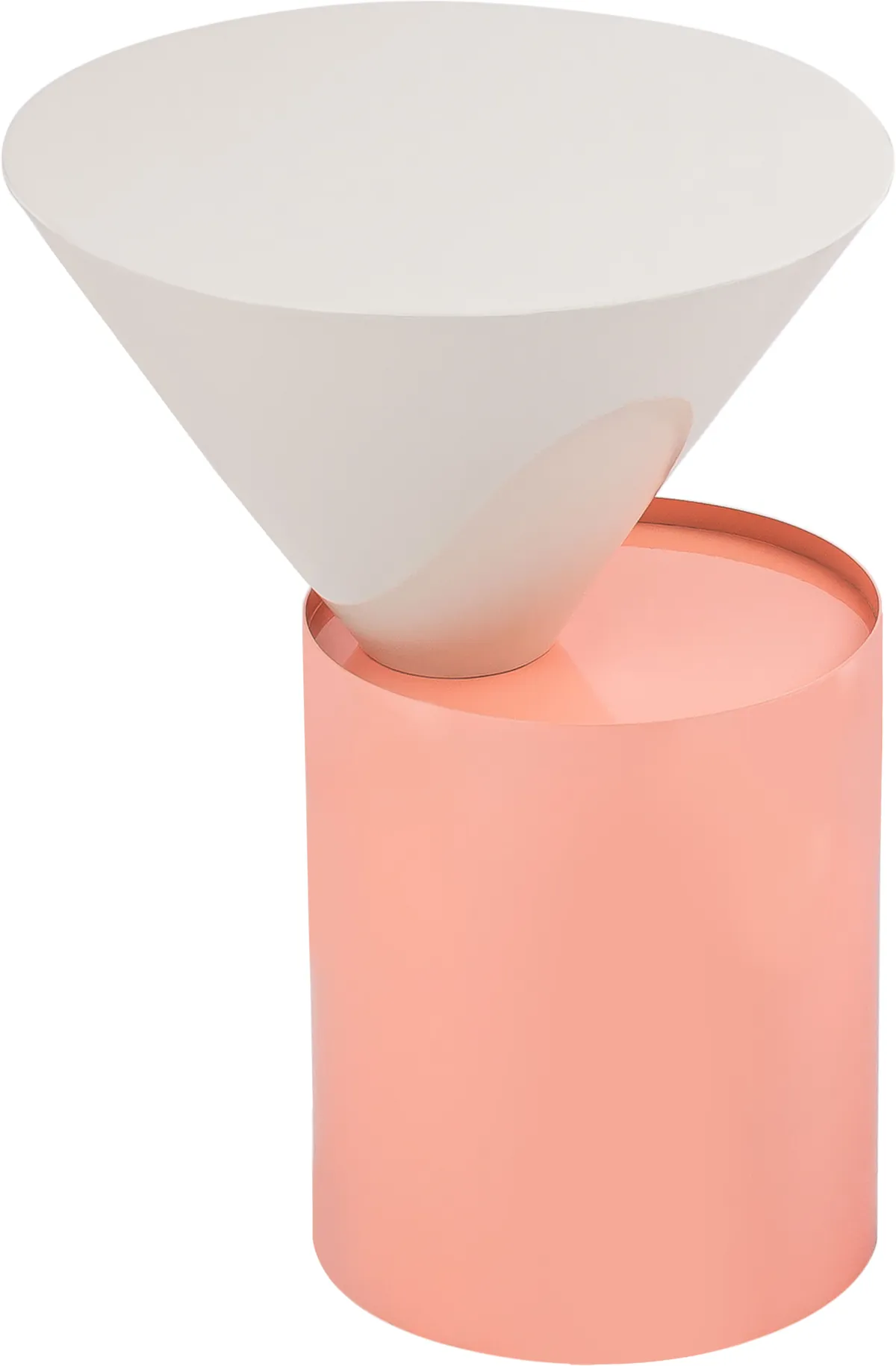 Damon - End Table - Pink -Metal - View 2