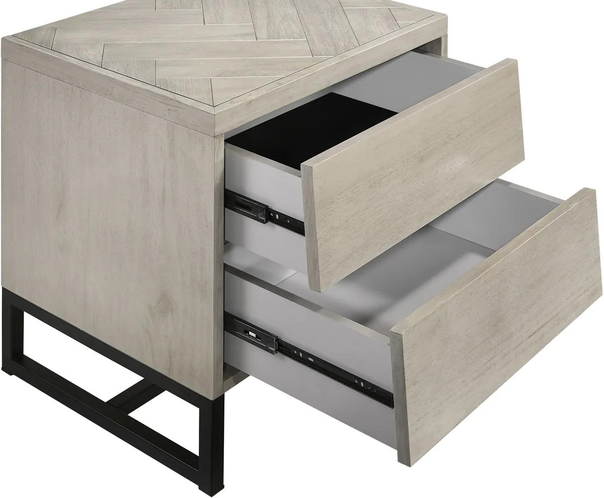 Weston - Night Stand - Gray Stone