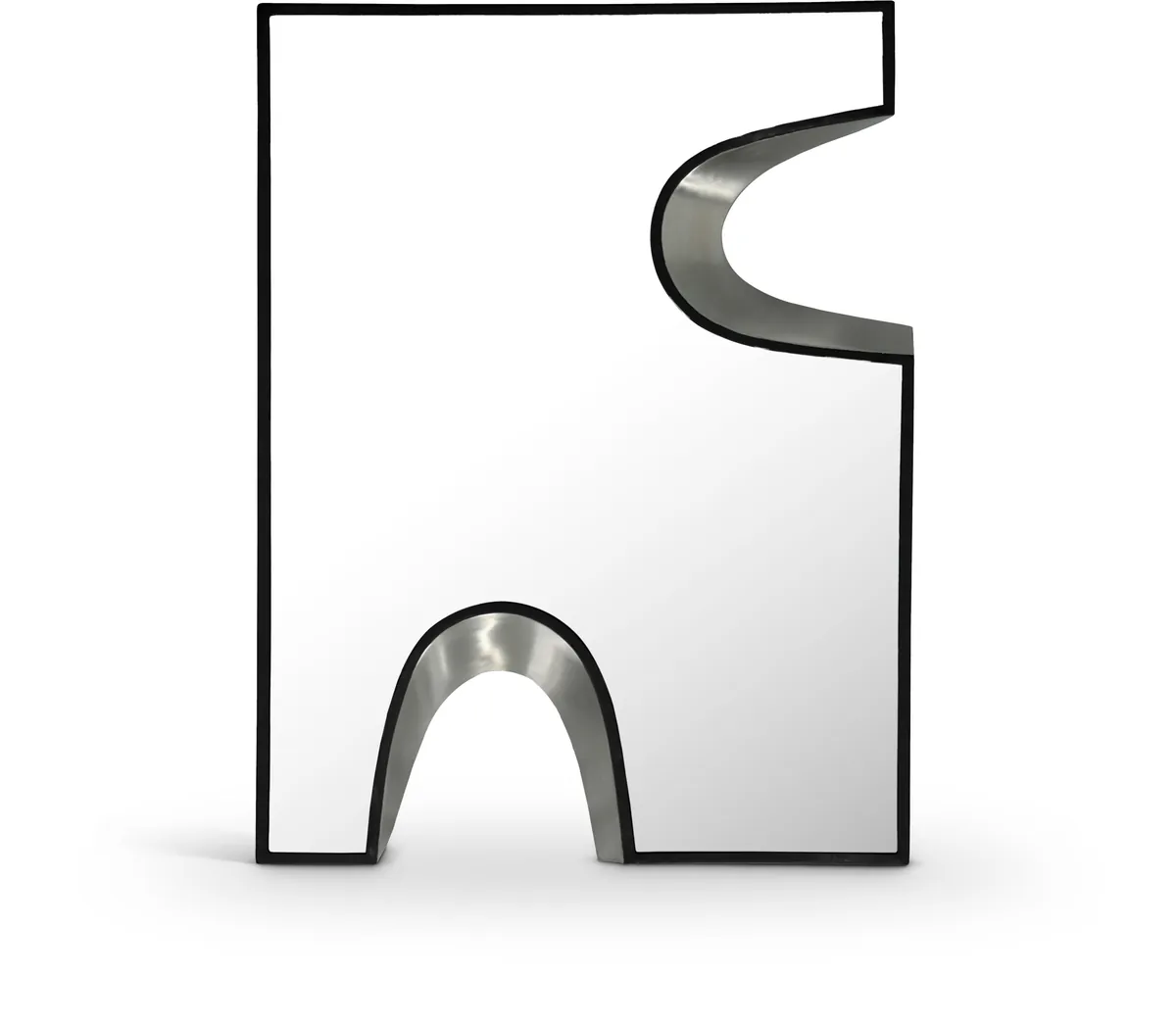 Soleil - 28" Mirror - Black / Silver