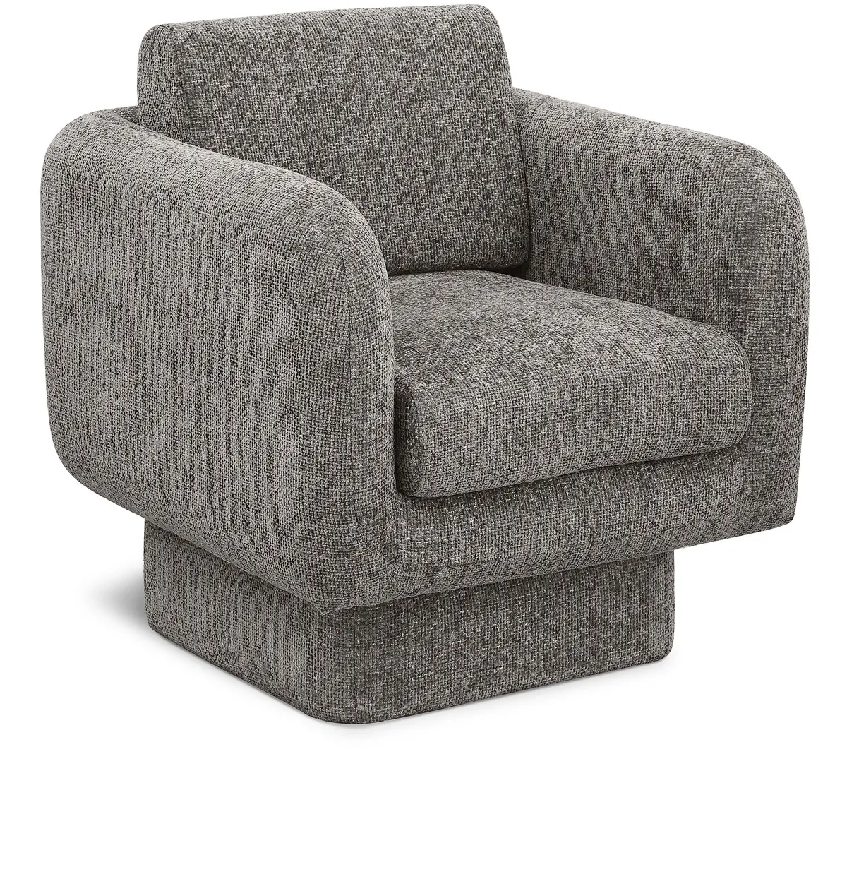 Alessandra - Swivel Accent Chair - Gray