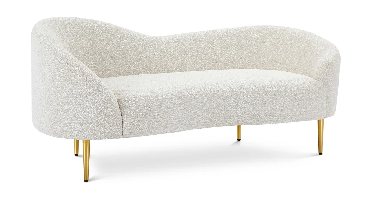 Ritz - Fabric Loveseat - Cream