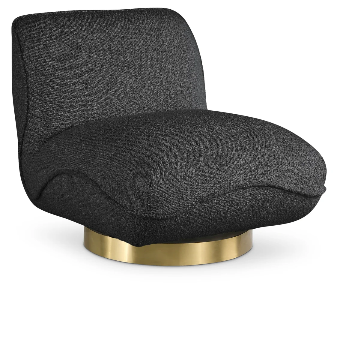 Geneva - Swivel Accent Chair - Black