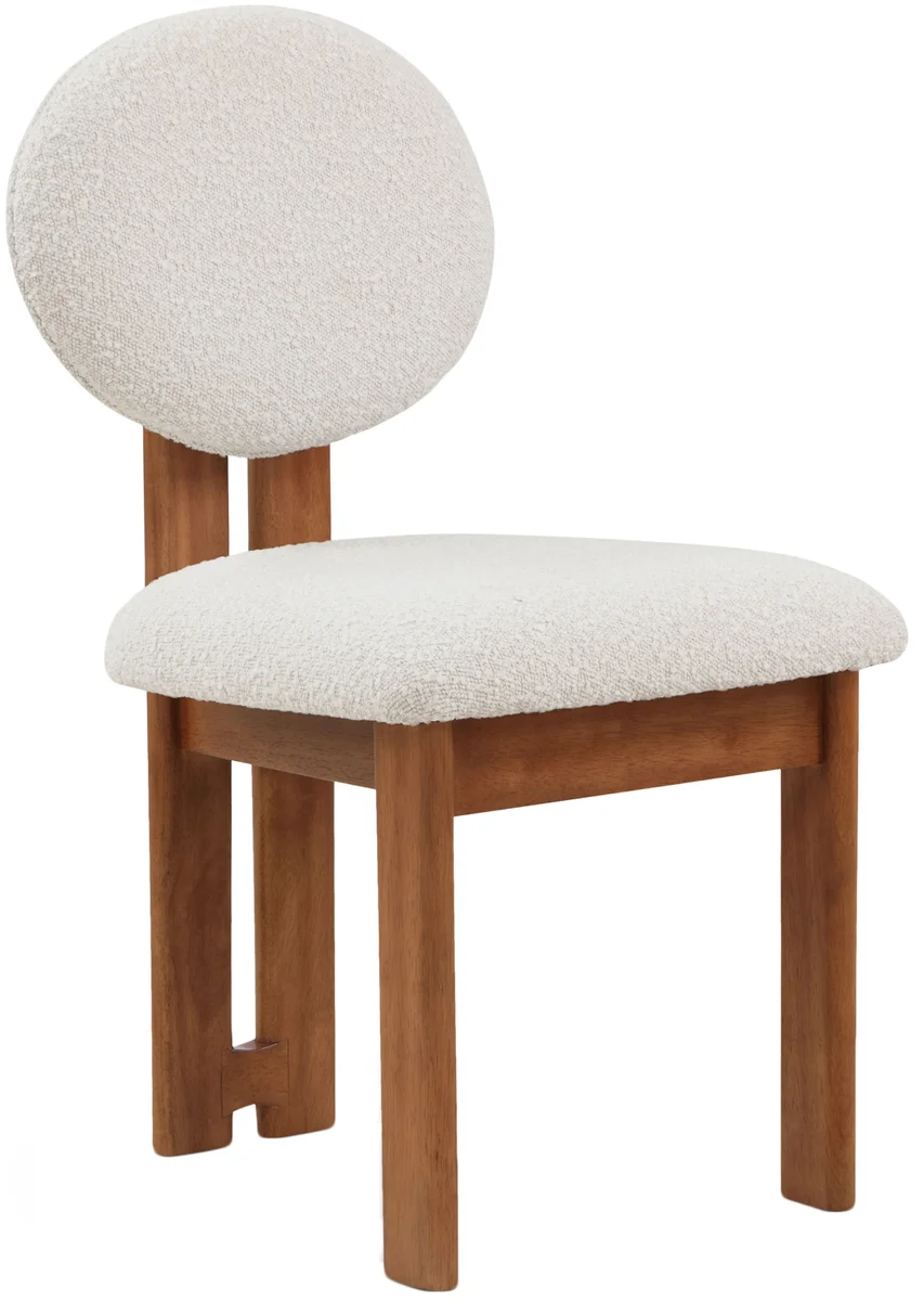 Napa - Dining Chair With Brown Legs (Set of 2) - Cream