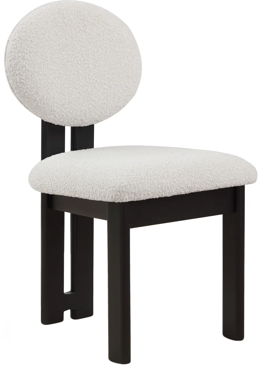 Napa - Dining Chair With Black Legs (Set of 2) - Cream