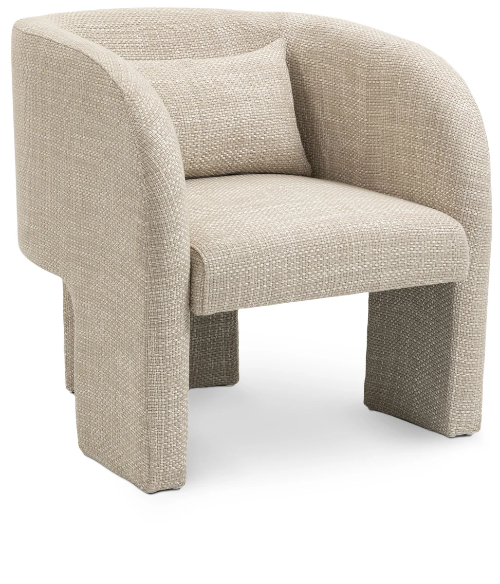 Sawyer - Weaved Accent Chair - Beige