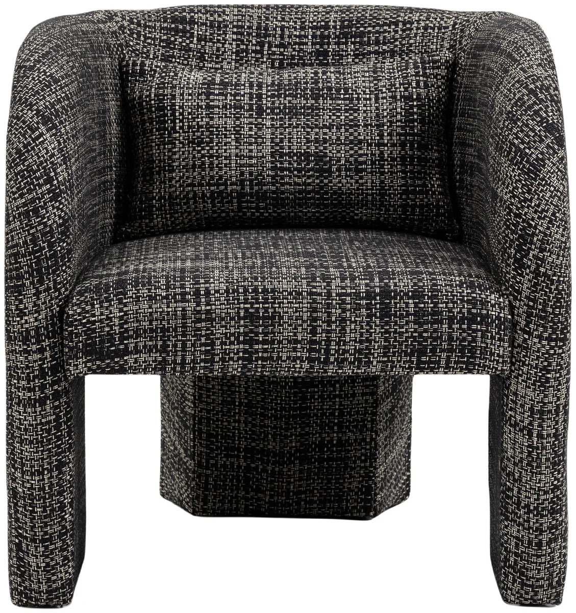 Sawyer - Weaved Accent Chair - Black - View 2