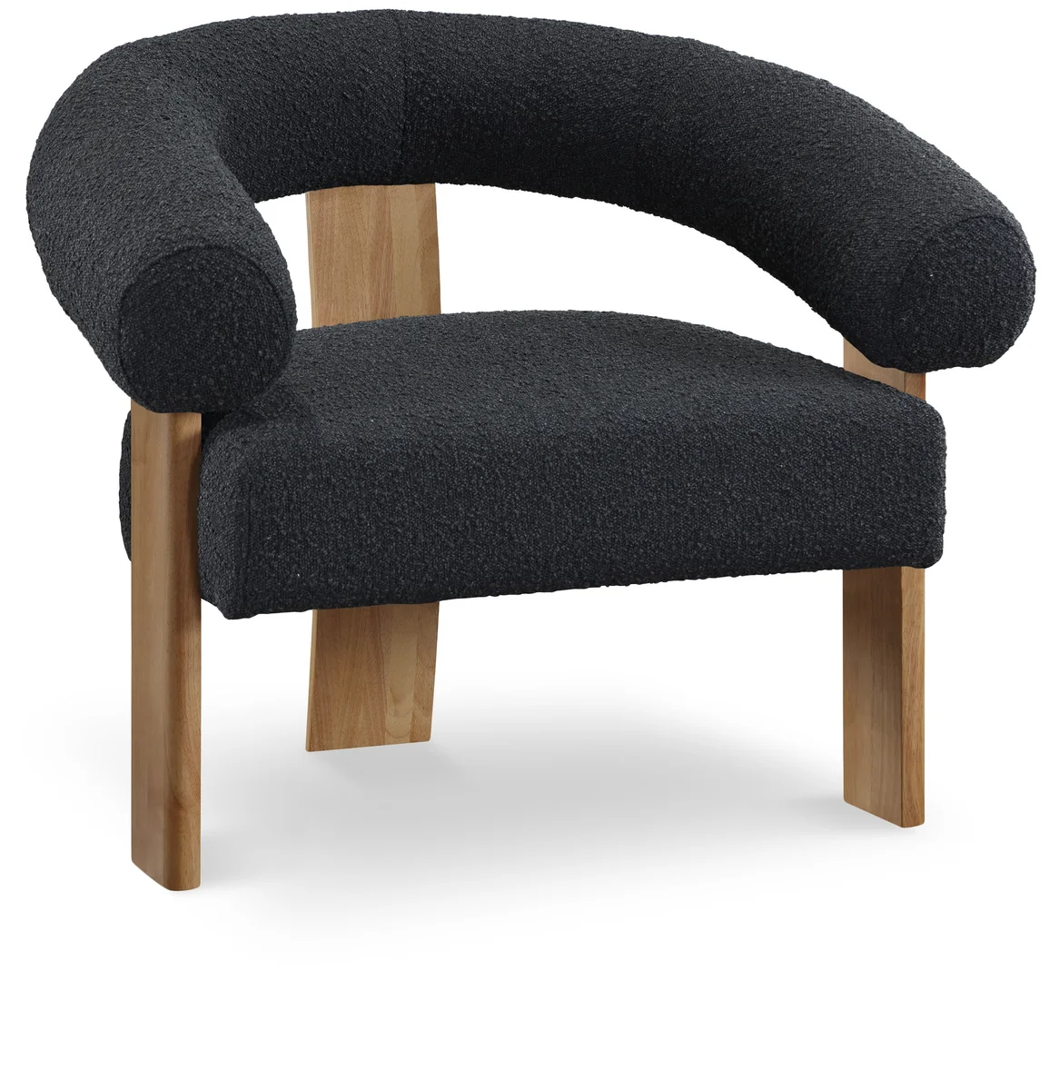 Winston - Fabric Accent Chair - Black