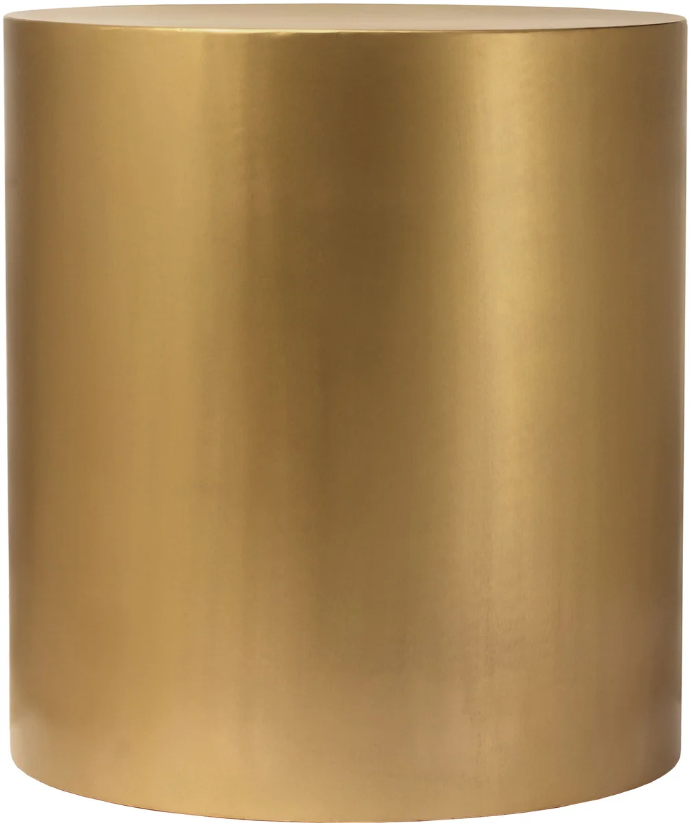 Cylinder - End Table - Gold