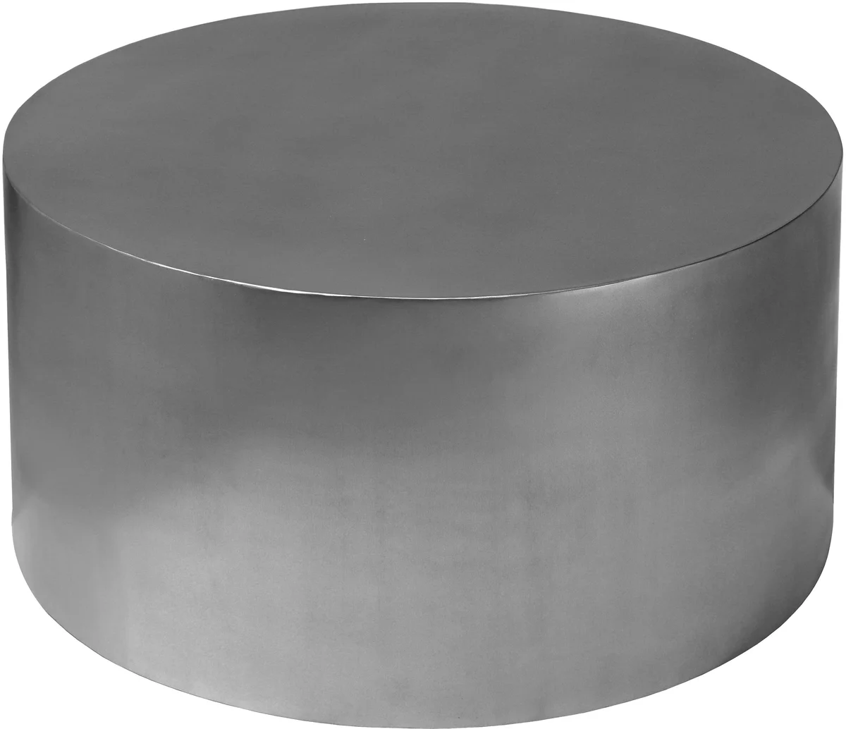 Cylinder - Coffee Table - Pearl Silver
